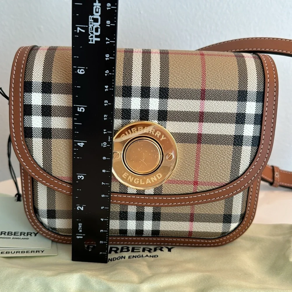 New BURBERRY Vintage Check Crossbody Bag Purse w/ Strap & Dustbag - Picture 4 of 12